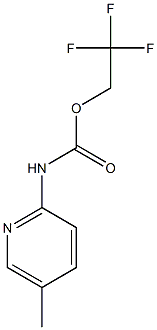 2,2,2-trifluoroethyl 5-methylpyridin-2-ylcarbamate Struktur