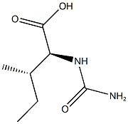 (2S,3S)-2-[(aminocarbonyl)amino]-3-methylpentanoic acid Struktur