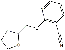 2-(tetrahydrofuran-2-ylmethoxy)nicotinonitrile Struktur