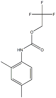 2,2,2-trifluoroethyl 2,4-dimethylphenylcarbamate Struktur