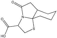 5-oxooctahydro-5H-[1,3]thiazolo[2,3-i]indole-3-carboxylic acid Struktur