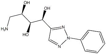 (1S,2S,3R)-4-amino-1-(2-phenyl-2H-1,2,3-triazol-4-yl)butane-1,2,3-triol Struktur