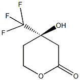 (4R)-4-hydroxy-4-(trifluoromethyl)tetrahydro-2H-pyran-2-one Struktur