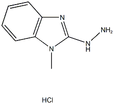 2-hydrazino-1-methyl-1H-benzimidazole hydrochloride Struktur