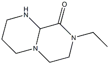 8-ethylhexahydro-2H-pyrazino[1,2-a]pyrimidin-9(6H)-one Struktur