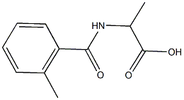 2-[(2-methylbenzoyl)amino]propanoic acid Struktur