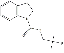 2,2,2-trifluoroethyl indoline-1-carboxylate Struktur