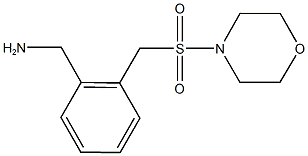 1-{2-[(morpholin-4-ylsulfonyl)methyl]phenyl}methanamine Struktur