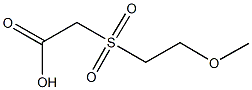 [(2-methoxyethyl)sulfonyl]acetic acid Struktur