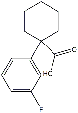 1-(3-fluorophenyl)cyclohexane-1-carboxylic acid Struktur