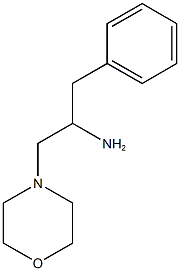 1-(morpholin-4-yl)-3-phenylpropan-2-amine Struktur