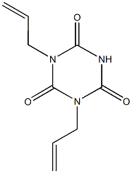 1,3-bis(prop-2-en-1-yl)-1,3,5-triazinane-2,4,6-trione Struktur