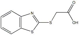 2-(1,3-benzothiazol-2-ylsulfanyl)acetic acid Struktur