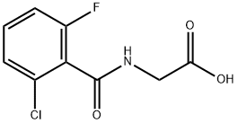 2-[(2-chloro-6-fluorophenyl)formamido]acetic acid Struktur