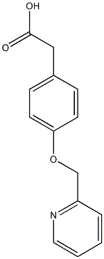 2-[4-(pyridin-2-ylmethoxy)phenyl]acetic acid Struktur