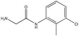 2-amino-N-(3-chloro-2-methylphenyl)acetamide Struktur