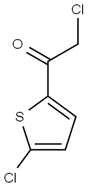 2-chloro-1-(5-chlorothiophen-2-yl)ethan-1-one Struktur