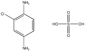 2-chlorobenzene-1,4-diamine sulfuric acid Struktur