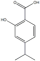 2-hydroxy-4-(propan-2-yl)benzoic acid Struktur