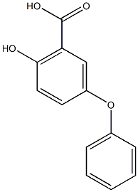 2-hydroxy-5-phenoxybenzoic acid Struktur