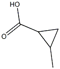 2-methylcyclopropane-1-carboxylic acid Struktur