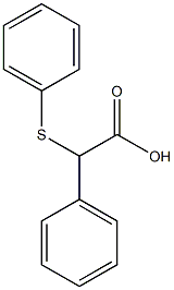 2-phenyl-2-(phenylsulfanyl)acetic acid Struktur