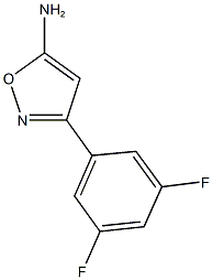 3-(3,5-difluorophenyl)-1,2-oxazol-5-amine Struktur