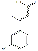 3-(3-chlorophenyl)but-2-enoic acid Struktur