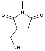 3-(aminomethyl)-1-methylpyrrolidine-2,5-dione Struktur