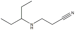 3-(pentan-3-ylamino)propanenitrile Struktur