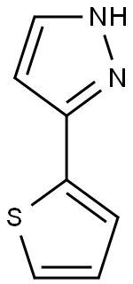 3-(thiophen-2-yl)-1H-pyrazole Struktur