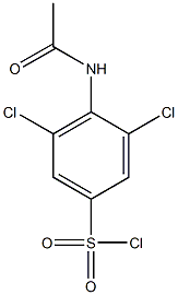 3,5-dichloro-4-acetamidobenzene-1-sulfonyl chloride Struktur