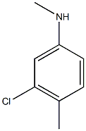 3-chloro-N,4-dimethylaniline Struktur