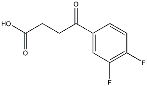 4-(3,4-difluorophenyl)-4-oxobutanoic acid Struktur