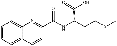 4-(methylsulfanyl)-2-(quinolin-2-ylformamido)butanoic acid Struktur