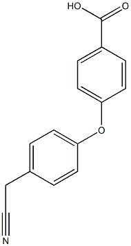 4-[4-(cyanomethyl)phenoxy]benzoic acid Struktur