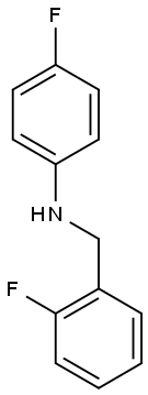 4-fluoro-N-[(2-fluorophenyl)methyl]aniline Struktur