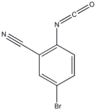 5-bromo-2-isocyanatobenzonitrile Struktur