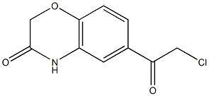 6-(2-chloroacetyl)-3,4-dihydro-2H-1,4-benzoxazin-3-one Struktur