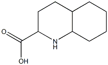 decahydroquinoline-2-carboxylic acid Struktur