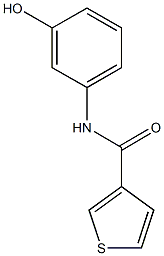 N-(3-hydroxyphenyl)thiophene-3-carboxamide Struktur