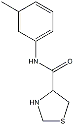 N-(3-methylphenyl)-1,3-thiazolidine-4-carboxamide Struktur