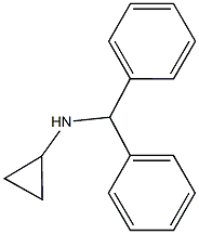 N-(diphenylmethyl)cyclopropanamine Struktur