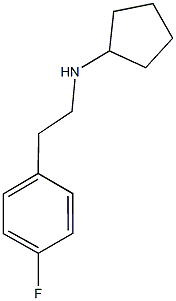 N-[2-(4-fluorophenyl)ethyl]cyclopentanamine Struktur