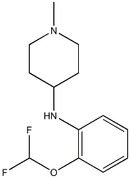 N-[2-(difluoromethoxy)phenyl]-1-methylpiperidin-4-amine Struktur