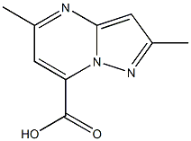 2,5-dimethylpyrazolo[1,5-a]pyrimidine-7-carboxylic acid Struktur