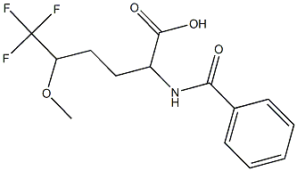 2-(BENZOYLAMINO)-6,6,6-TRIFLUORO-5-METHOXYHEXANOIC ACID Struktur