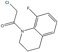 1-(CHLOROACETYL)-8-FLUORO-1,2,3,4-TETRAHYDROQUINOLINE Struktur