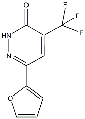 6-(2-FURYL)-4-(TRIFLUOROMETHYL)PYRIDAZIN-3(2H)-ONE Struktur