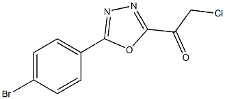 1-[5-(4-BROMOPHENYL)-1,3,4-OXADIAZOL-2-YL]-2-CHLOROETHANONE Struktur